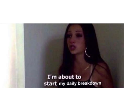 daily breakdown Blank Template - Imgflip