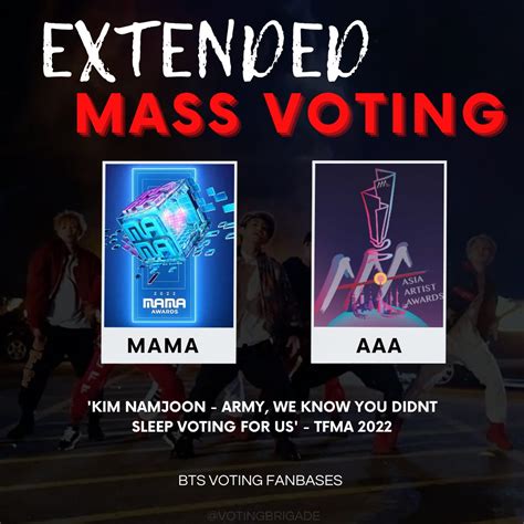 Bts Voting Brigade On Twitter Extended Mass Voting Please