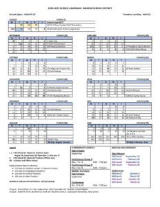 Nashua School District Calendar 2024-2025 in PDF