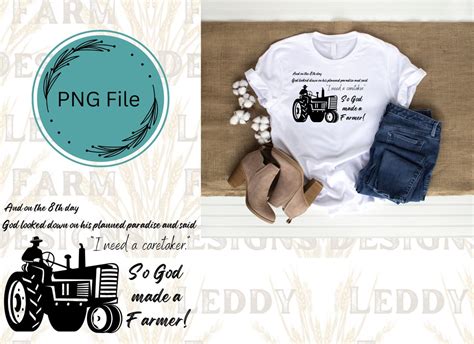 God Made a Farmer II PNGFILE - Etsy