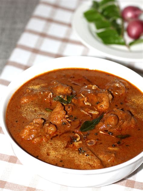 Varutharacha Chicken Curry Without Tomatoes Snazzy Cuisine