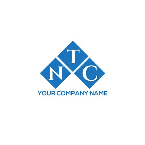 NTC letter logo design on white background. NTC creative initials ...