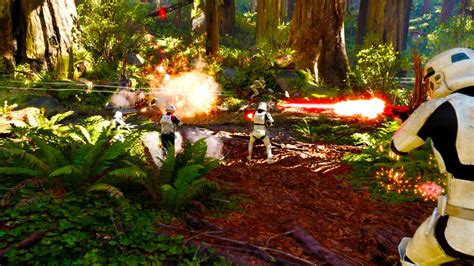 Star Wars Battlefront Splitscreen Gameplay Survival On Endor Fps