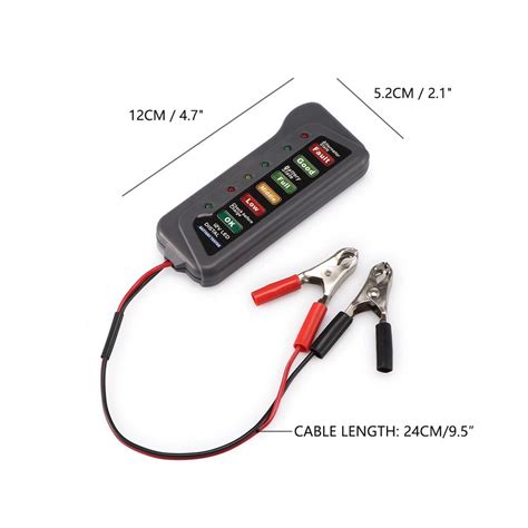 Bateria Testador Digital Alternador V Luzes Led Pronta Entrega