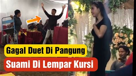 Malunya Sampai Ubun Ubun Di Lempar Kursi Sama Istri Saat Duet Di