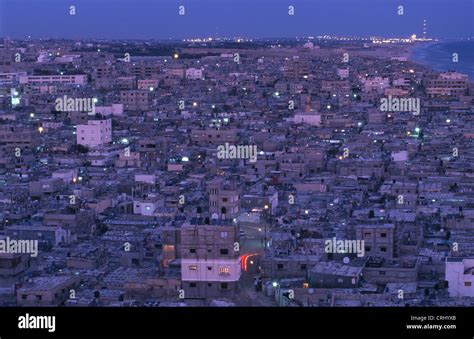 Gaza City at night Stock Photo - Alamy