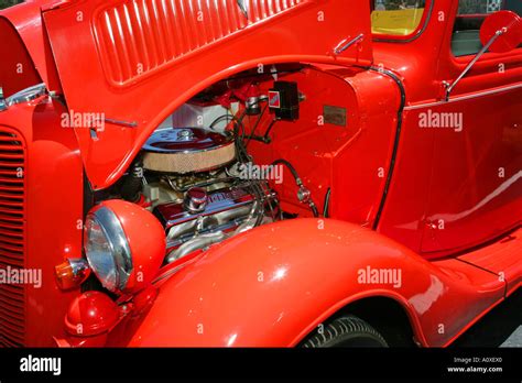 Red Hot Rod Stock Photo Alamy