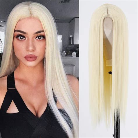 💰köp Billigt Online Merisihair Synthetic Wig Long Straight Ombre Brown