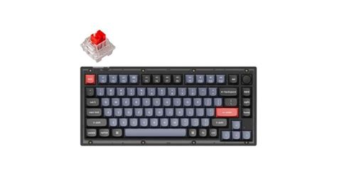 Keychron V RGB Frosted Black Knob angol Hot swap K Pro Red mechanikus billentyűzet V C UK