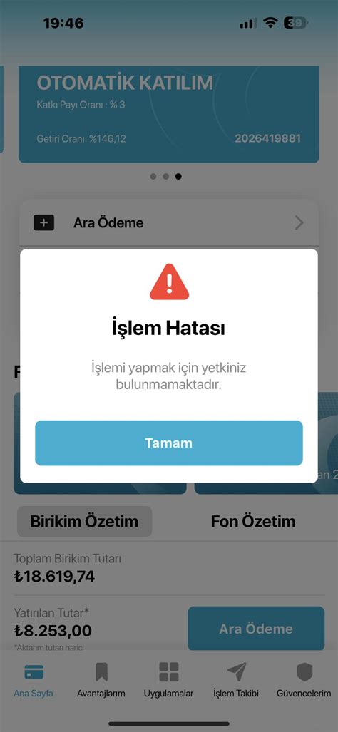 T Rkiye Hayat Emeklilik Fon De I Ikli I Problemi Ikayetvar