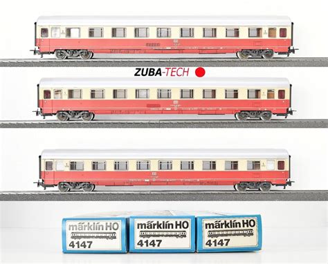 Märklin 3x 4147 Rheingold Personenwagen der DB H0 WS mit OVP Kaufen