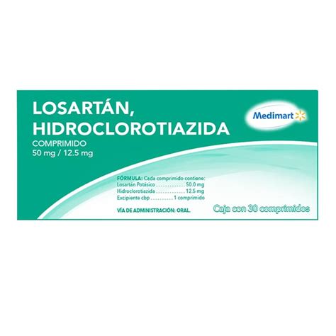 Losartan Hidroclorotiazida Medimart Comprimidos Mg Mg