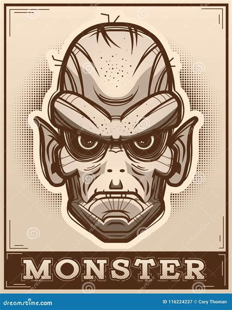 Goblin Poster Illustration stock vector. Illustration of angry - 116224237