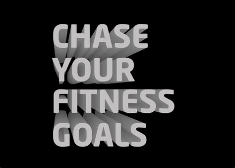 3D Gym Quote - Chase Your Fitness Goals Graphic by Arief Sapta Adjie