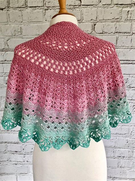 Vintage Mandala Shawl Crochet Pattern By Heike Gittins Scarf Crochet