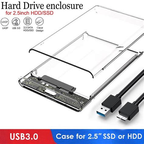 2.5 Inch HDD SSD SATA External Enclosure USB 3.0 Hard Drive Disk Box Extra Hard Disk Case | Wish