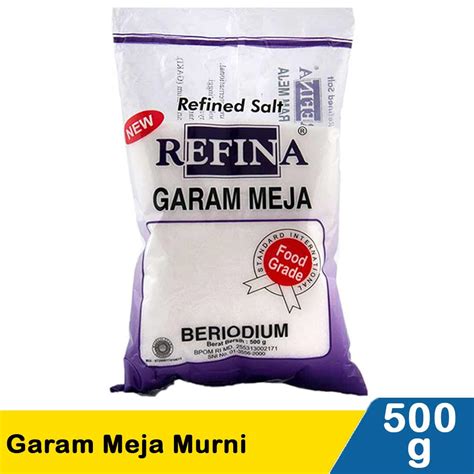 Refina Garam Meja Murni Pck 500G KlikIndomaret