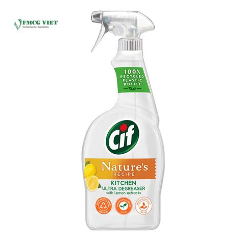 Cif Surface Cleaner Spray Bottle 750ml Nature Recipe Kitchen Wholesale ...