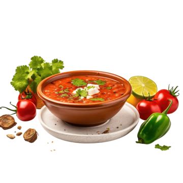 Traditional Zesty Mexican Tomato Soup Soup Mexican Food PNG