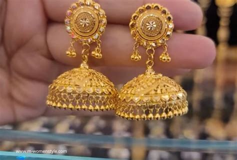 Bridal Gold Jhumka Design Jhumka Designs M Womenstyle