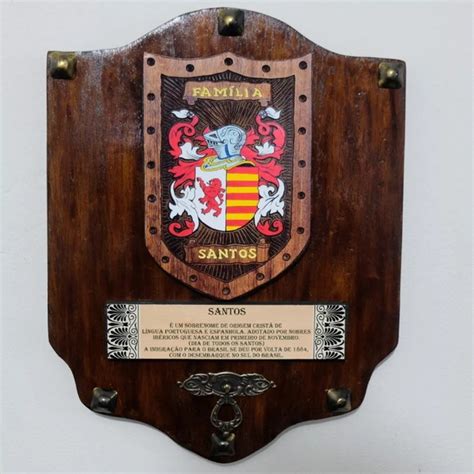 Brasao De Familia Heraldica Genealogia Sobrenome Decoracao Presente