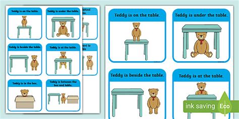 Prepositions Flashcards Teaching Prepositions Activity