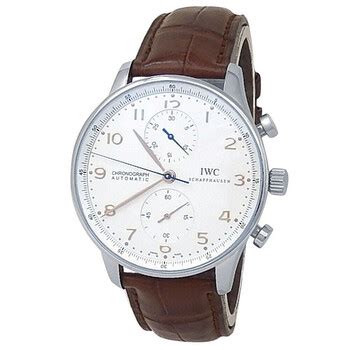 Iwc Portugieser Chronograph Automatic White Dial Kt Rose Gold Men S