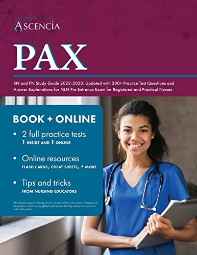 PAX RN And PN Study Guide 2022 2023 Updated With 300 Practice Test