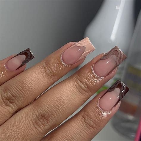 Square Fall Nail Ideas You Ll Love Nude Nails Square Acrylic Nails Acrylic Nails
