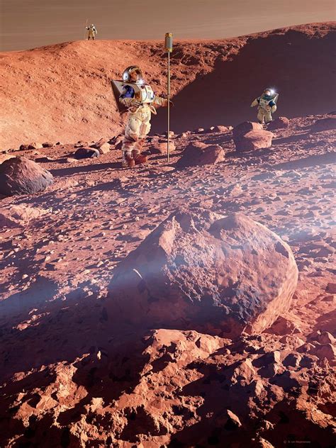 Astronauts On Mars Photograph By Detlev Van Ravenswaay Fine Art America