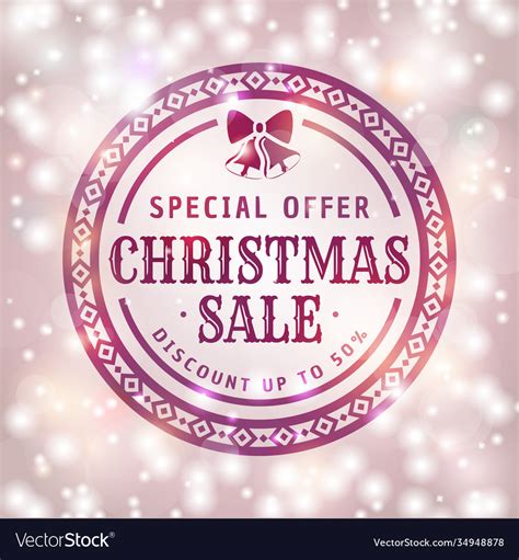 Christmas sale banner Royalty Free Vector Image