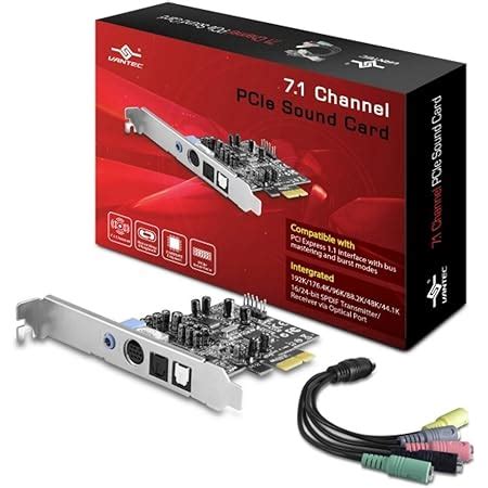 Amazon StarTech 7 1 Channel Sound Card PCI Express 24 Bit