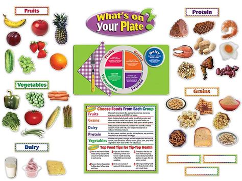 Whats On Your Plate Bulletin Board Set Healthy Eating Habits