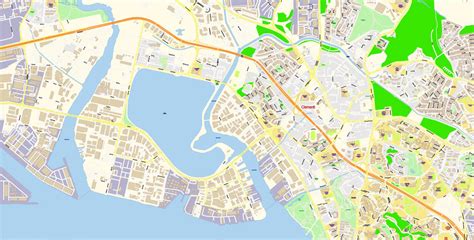 Singapore Pdf Map Vector Exact City Plan High Detailed Street Map