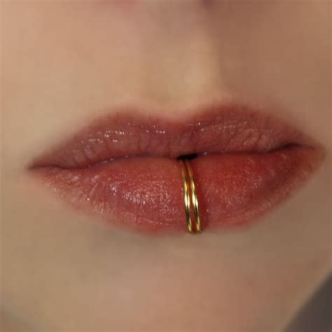 Fake Lip Ring Jewelry Etsy