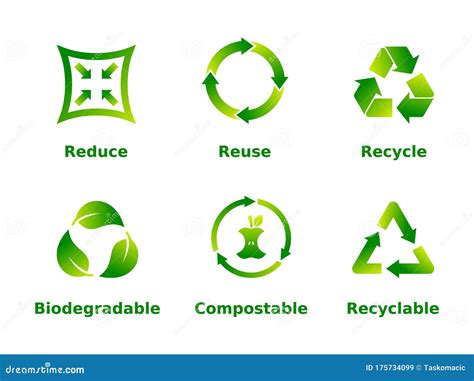 Recycle Icon Recycling Symbol Reuse Vector Graphics Logo Stock Image