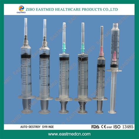 Medical Disposable Needle Retractable Safety Syringe with Needle