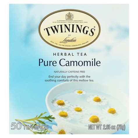 Twinings Herbal Tea Pure Camomile Caffeine Free 50 Tea Bags 2 65