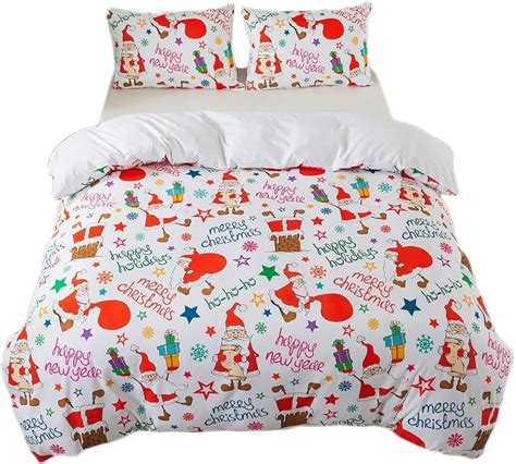 Amazon Adasmile A S Christmas Duvet Cover Queen Christmas