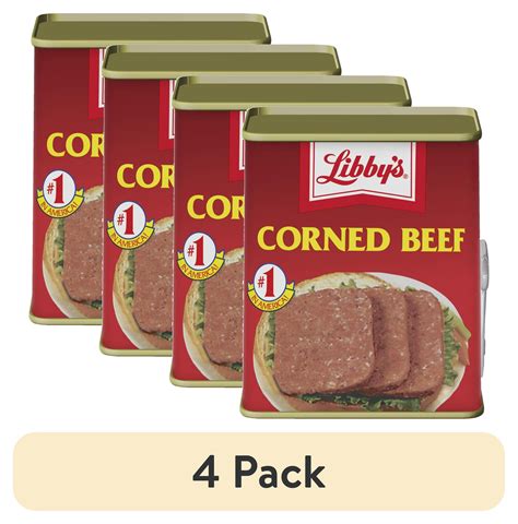 4 Pack Libby S Corned Beef 12 Oz Can Walmart