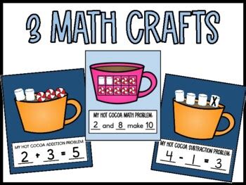 Winter Hot Cocoa Math Craft By Kinder Cooties TPT