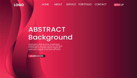 Abstract Background Website Landing Page free Vector Free Vector ...