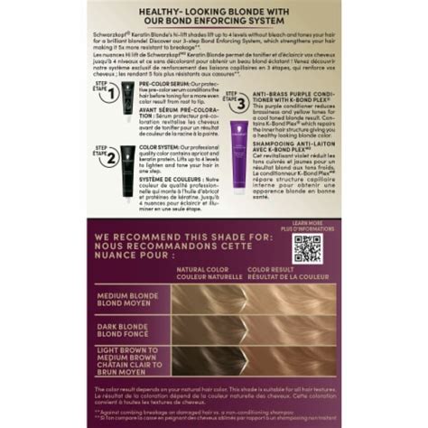 Schwarzkopf Keratin Blonde Permanent Hair Color Pearl Blonde Ct King Soopers