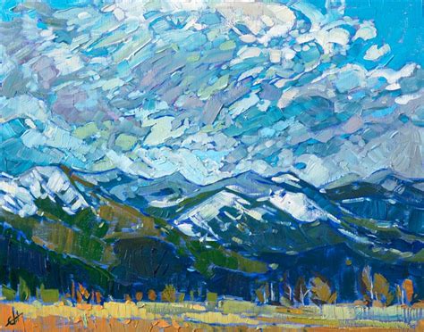 Montana Clouds - Contemporary Impressionism Paintings by Erin Hanson