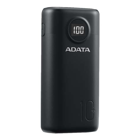 Køb Adata Ap10000qcd dgt cbk Power Bank Black Powerbank