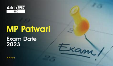 Mp Patwari Exam Date 2023 Out Check Complete Schedule