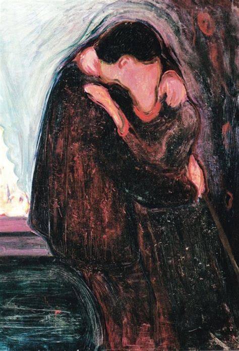 Edvard Munch The Kiss Sanat Posterler Edvard Munch Sanat