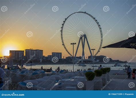 Tallest Ferris Wheel In The World Ain Dubai Located In Editorial Stock