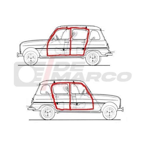 Kit Guarnizioni Porte Renault Alta Qualit De Marco Parts