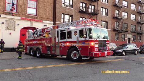 Fdny New Ladder 36 Engine 95 Responding Youtube